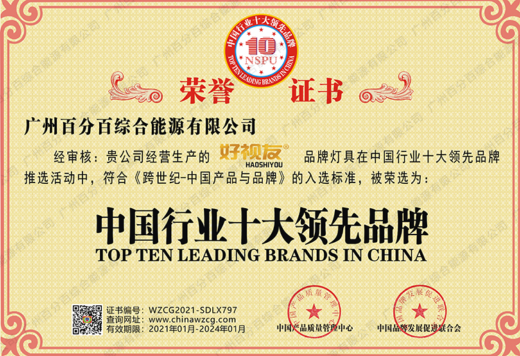 中國十大行行領先品牌