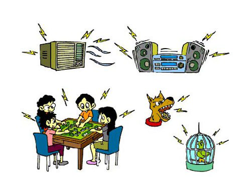 噪音給人帶來生理上和心理上的危害